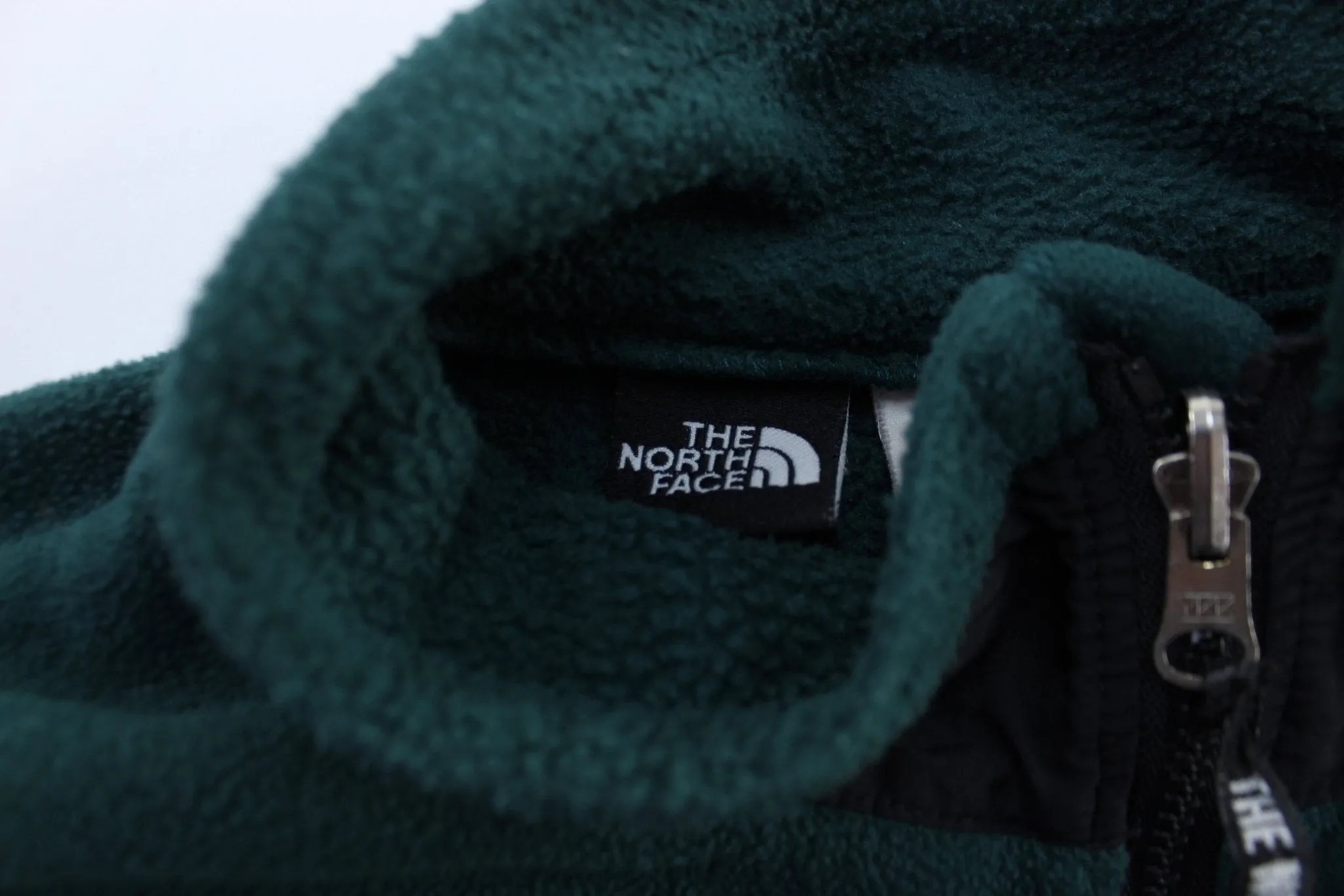 90's The North Face Embroidered Logo Green & Black Zip Up Vest