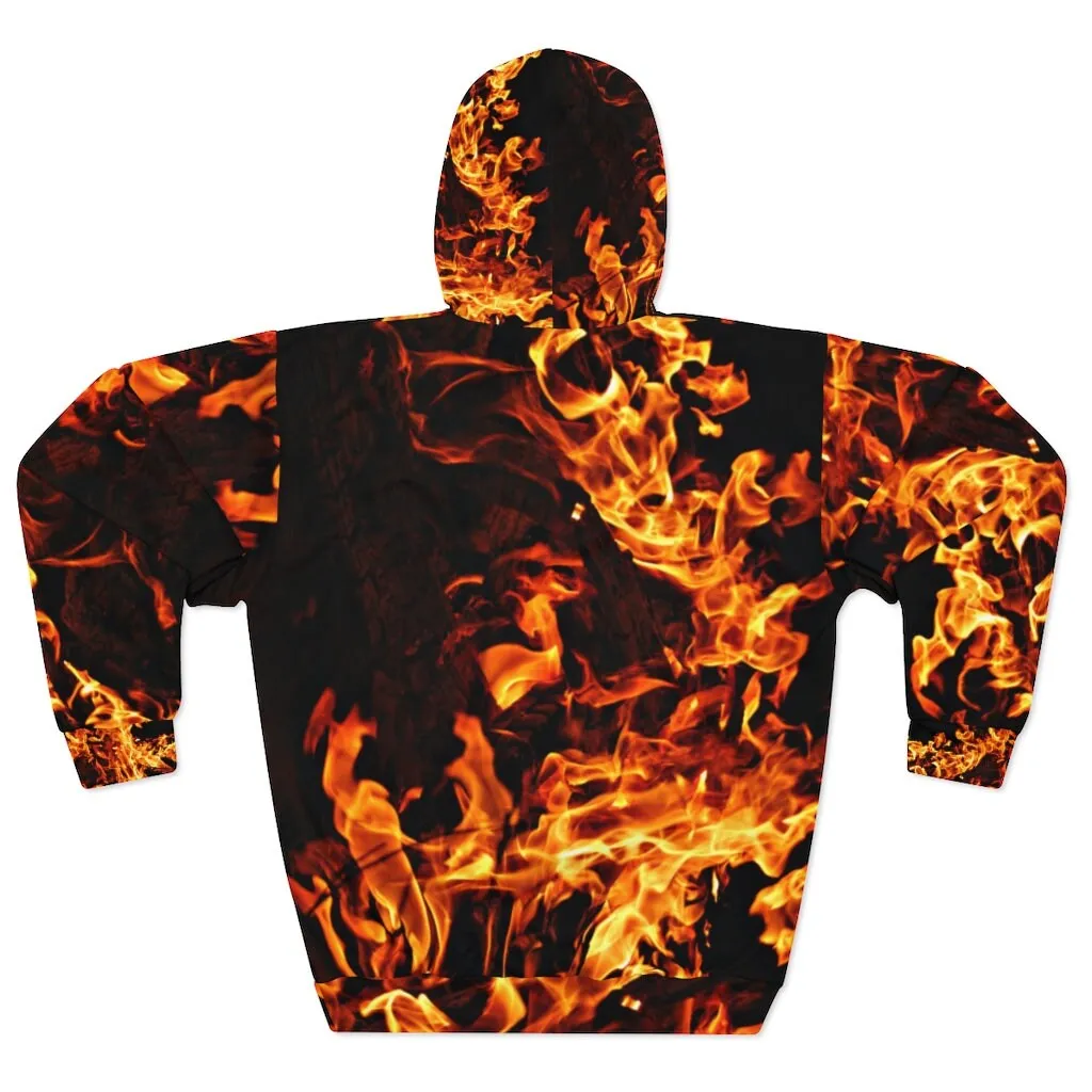 Adult Pullover Hoodie Fire Flames,Gift for Christmas/Thanksgiving/Birthday/Graduation/Halloween/Housewarming/New Year/Anniversary