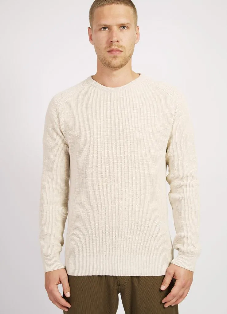 ALFRED | Knitted Basic Crewneck | Nature