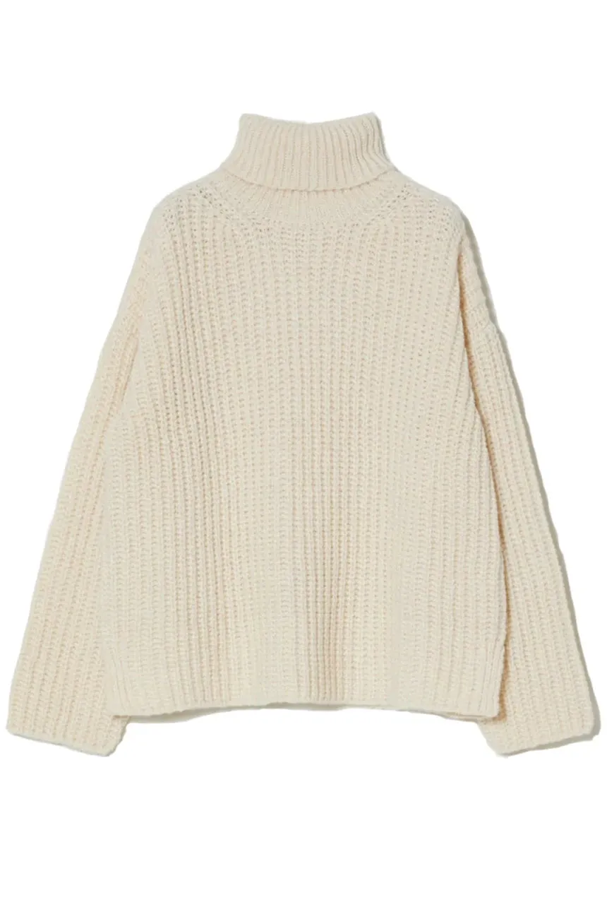 Alpaca Rib Turtleneck