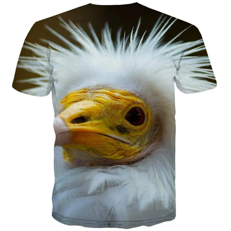 Animal T-shirt Men Bird Tshirts Cool Hilarious Shirt Print Harajuku Tshirts Novelty Leisure T-shirts Graphic