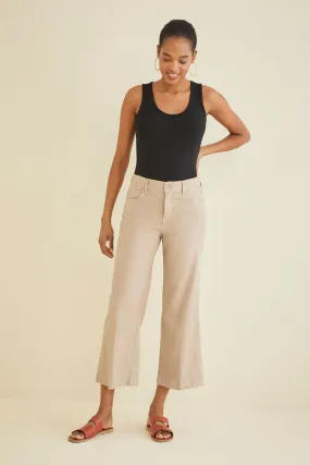 Annabelle Wide Leg Cropped Pant