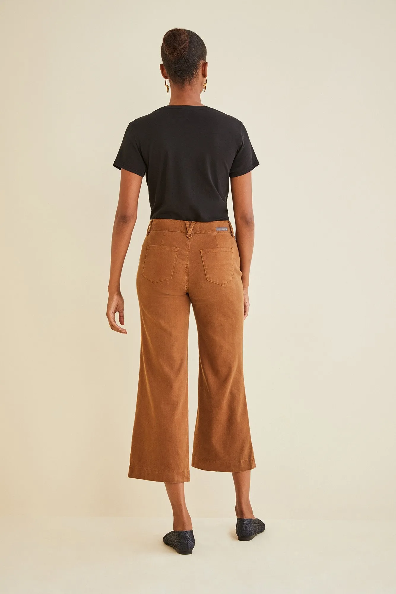 Annabelle Wide Leg Cropped Pant