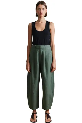 Apiece Apart Bari Crop Trouser in Thyme