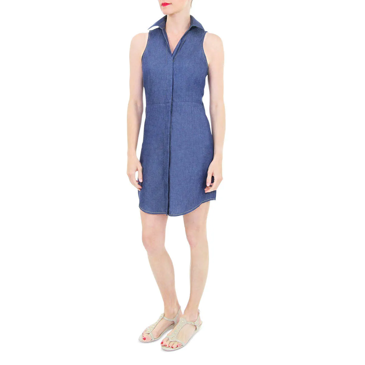 Bethanie Shirtdress in Dark Chambray