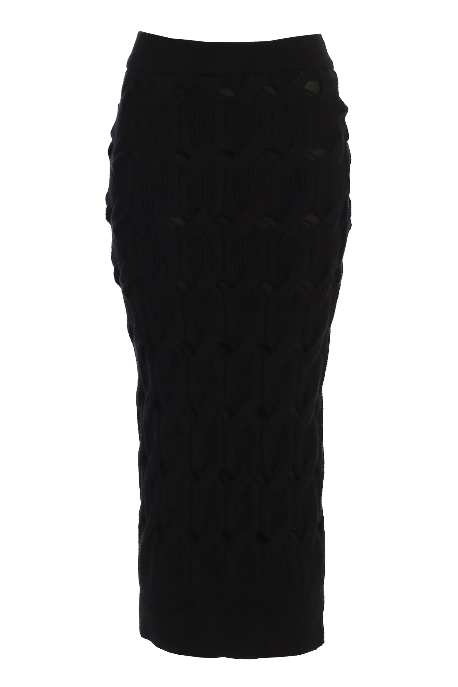 Black Morgan Knit Maxi Skirt