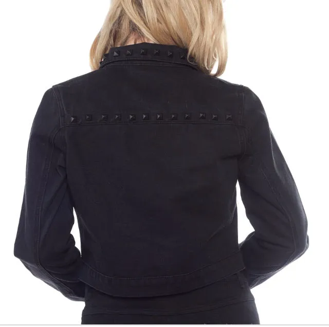 Black Studded Eisenhower Jacket