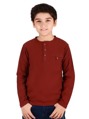 Boy's Chocolate Brown T-Shirt - EBTTF19-007