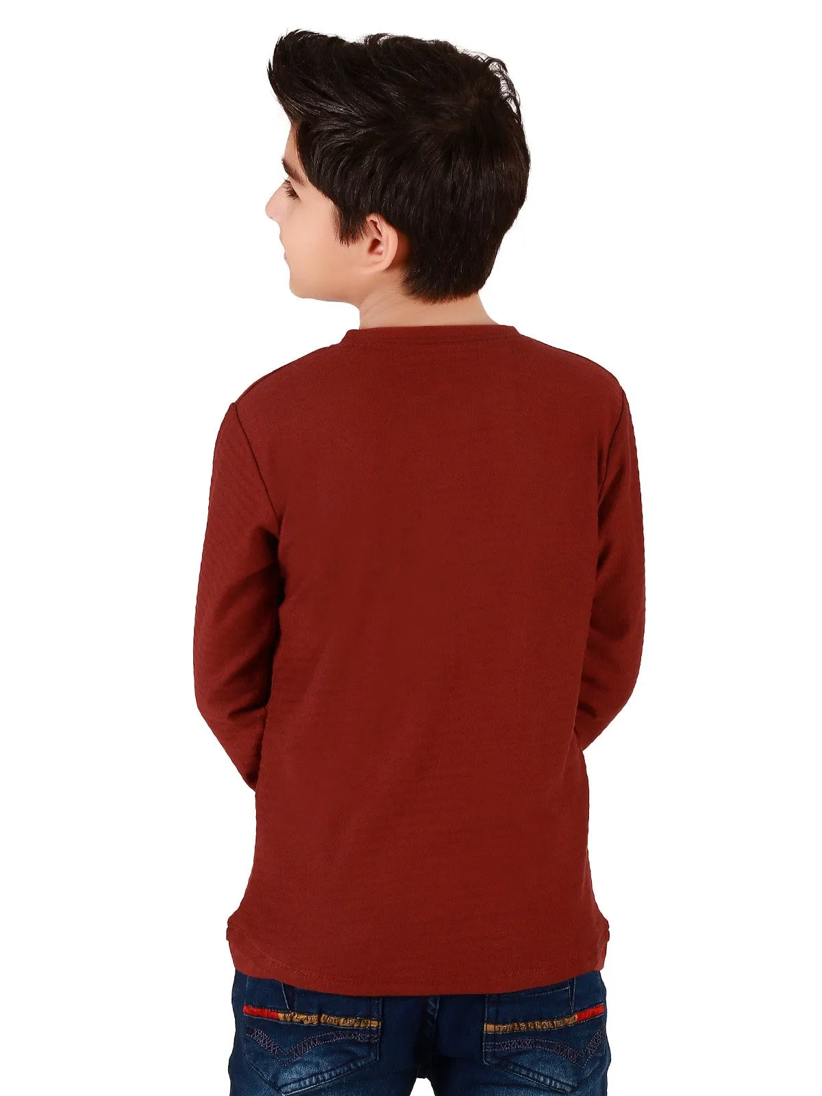 Boy's Chocolate Brown T-Shirt - EBTTF19-007