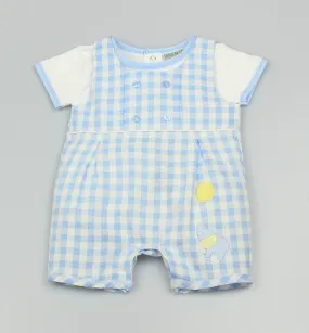 Boys Dungaree & Top Elephant & Balloon (0-9 Months)-GF1062