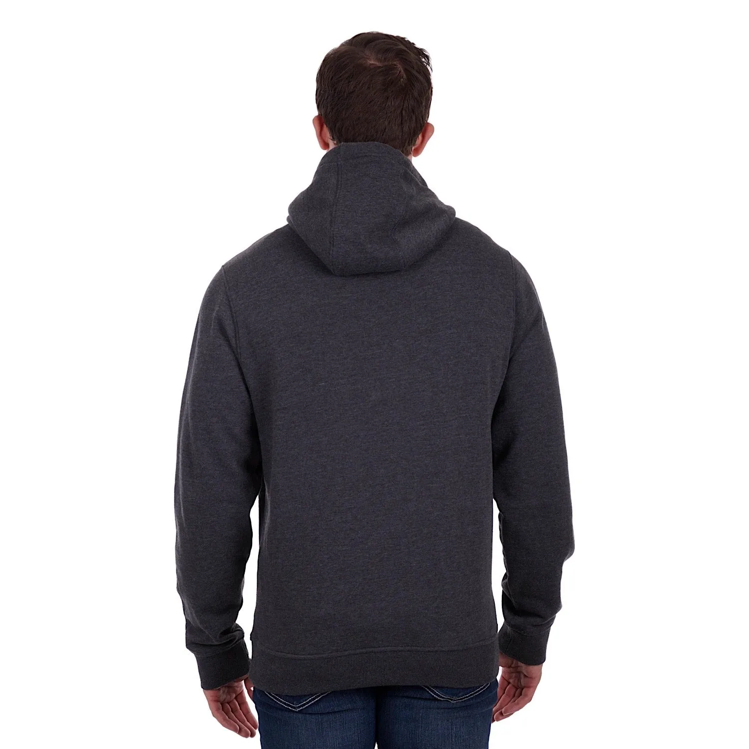 Bullzye Mens Lawson Pullover Hoodie Charcoal Marle