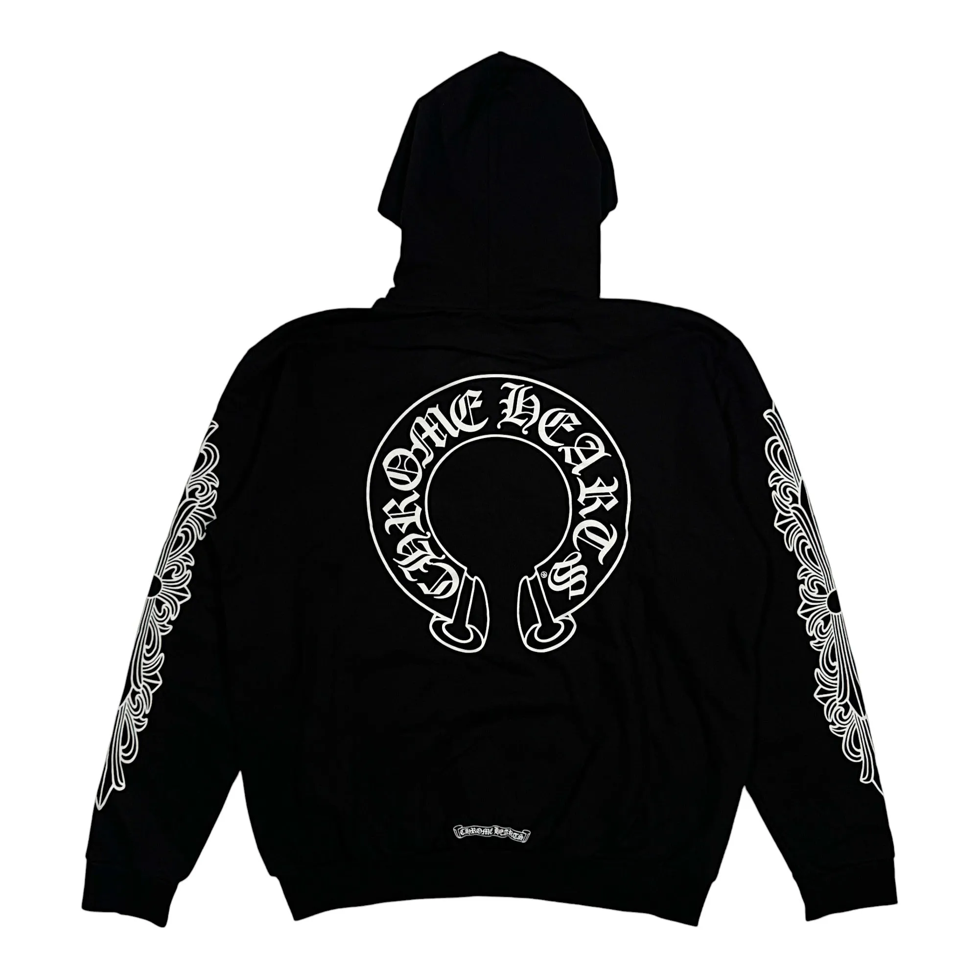 CH Horseshoe Floral Sleeve Pullover Hoodie