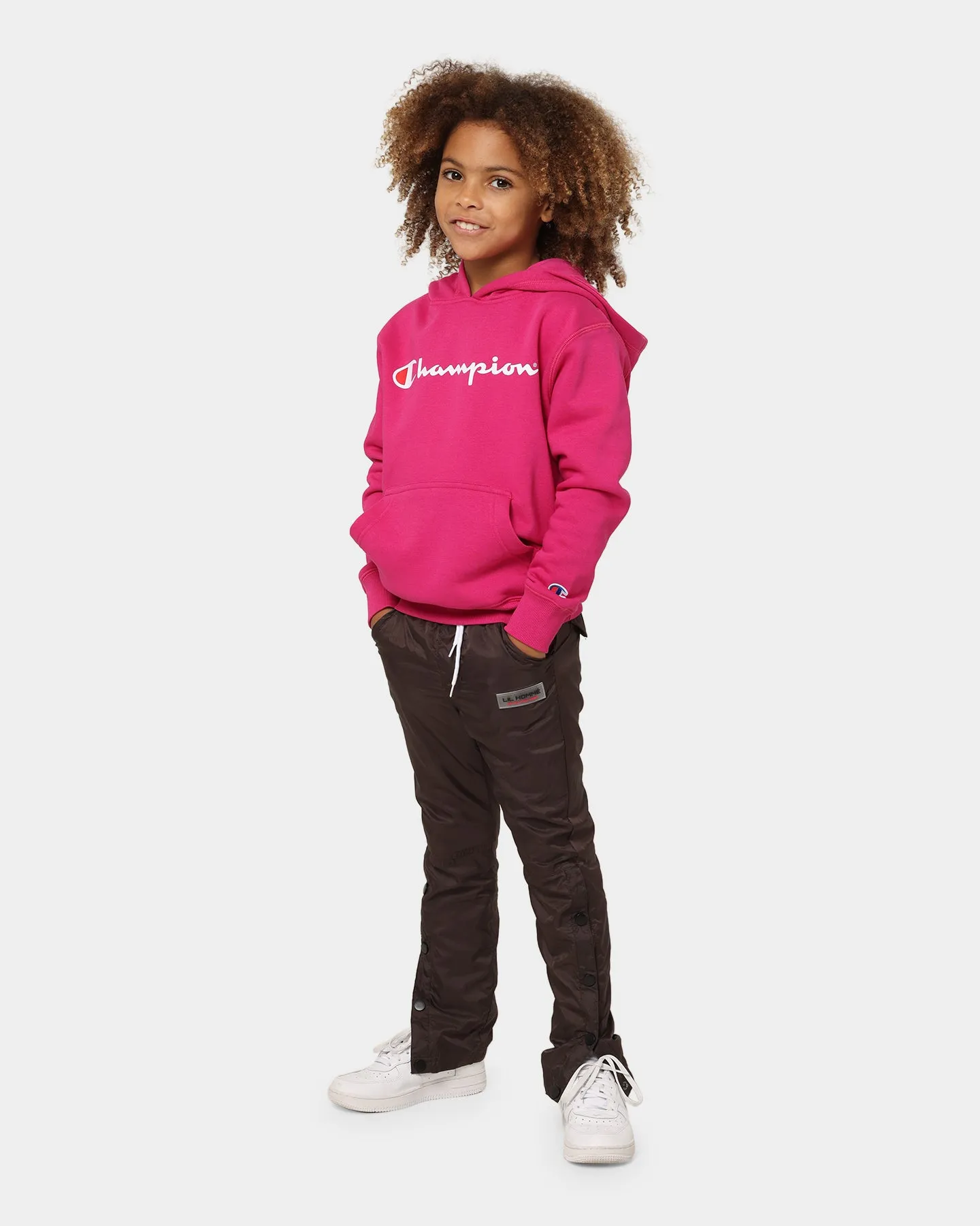 Champion Kids' Script Hoodie Bo Berry