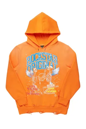 Chloe Orange Graphic Hoodie