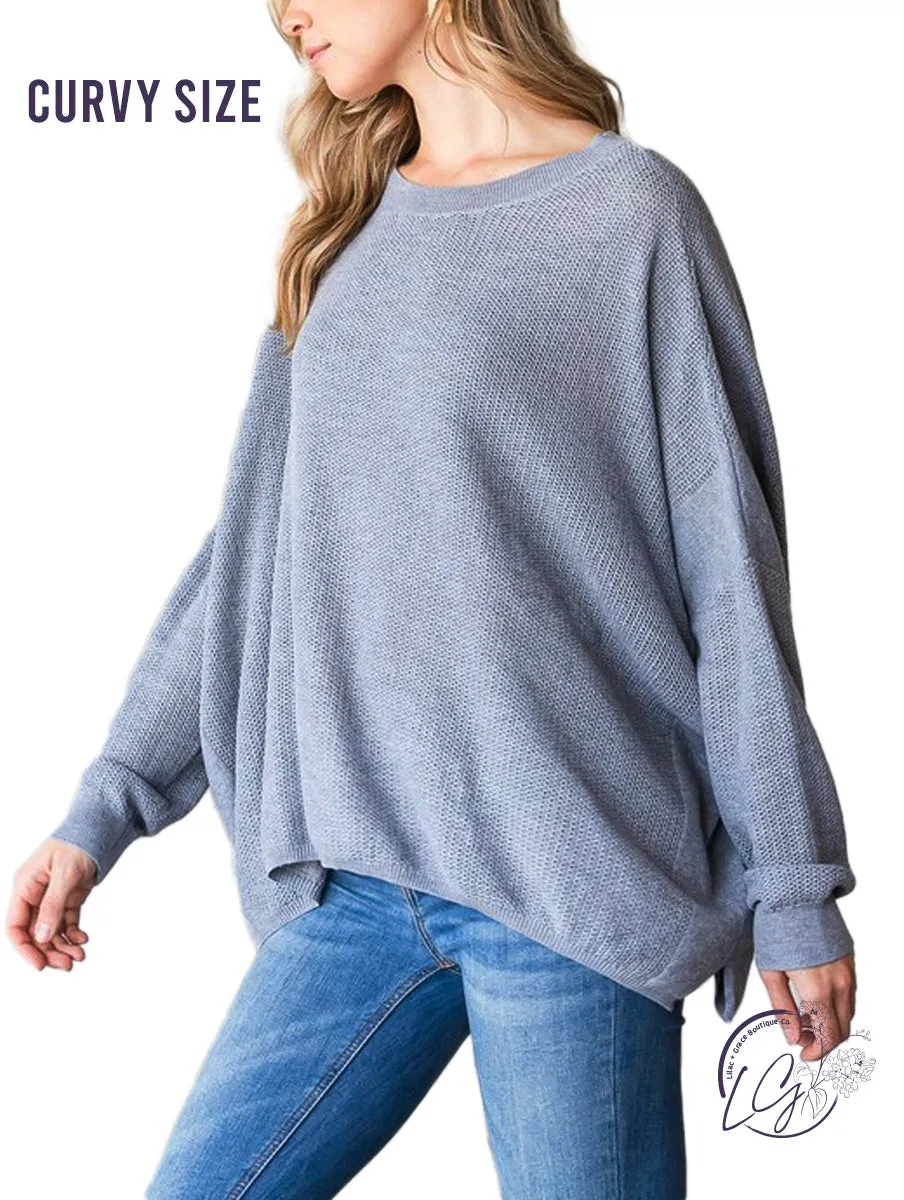 Curvy Cloud Comfort Oversized Sweater