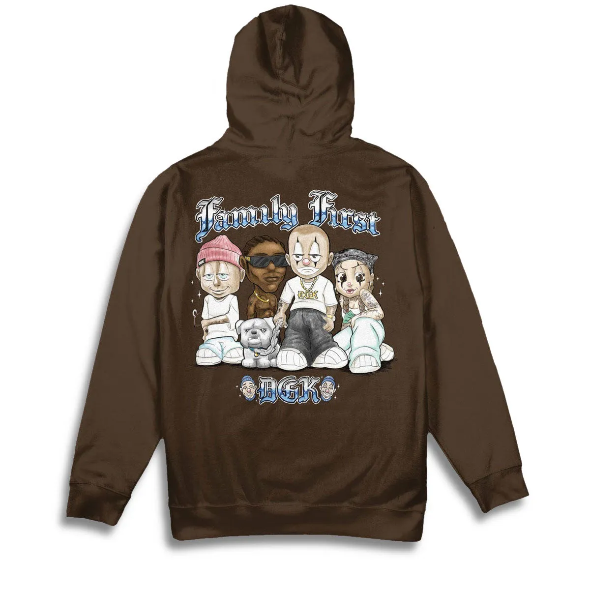 DGK Skateboards Family First Fleece Hoodie - Brown