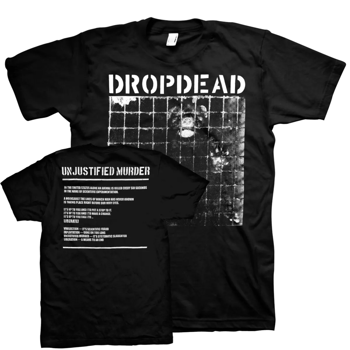 Dropdead "Unjustified Murder" Black T-Shirt