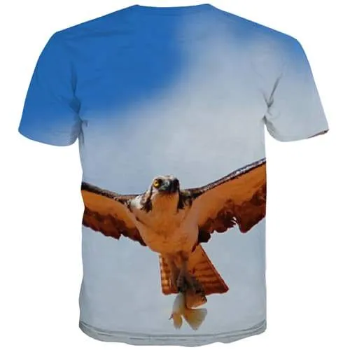 Eagle T-shirt Men Bird Tshirt Printed Harajuku Tshirts Cool Anime Tshirt Anime Funny T shirts Funny Short Sleeve Punk Rock