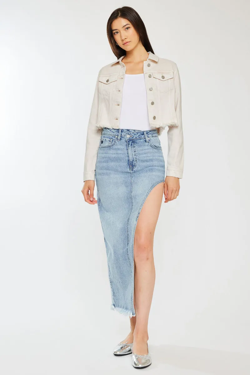 Ellie Cropped Denim Jacket