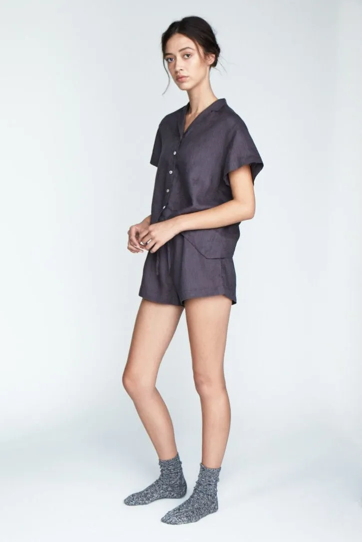 Evie Short Sleeve Shirt Fog