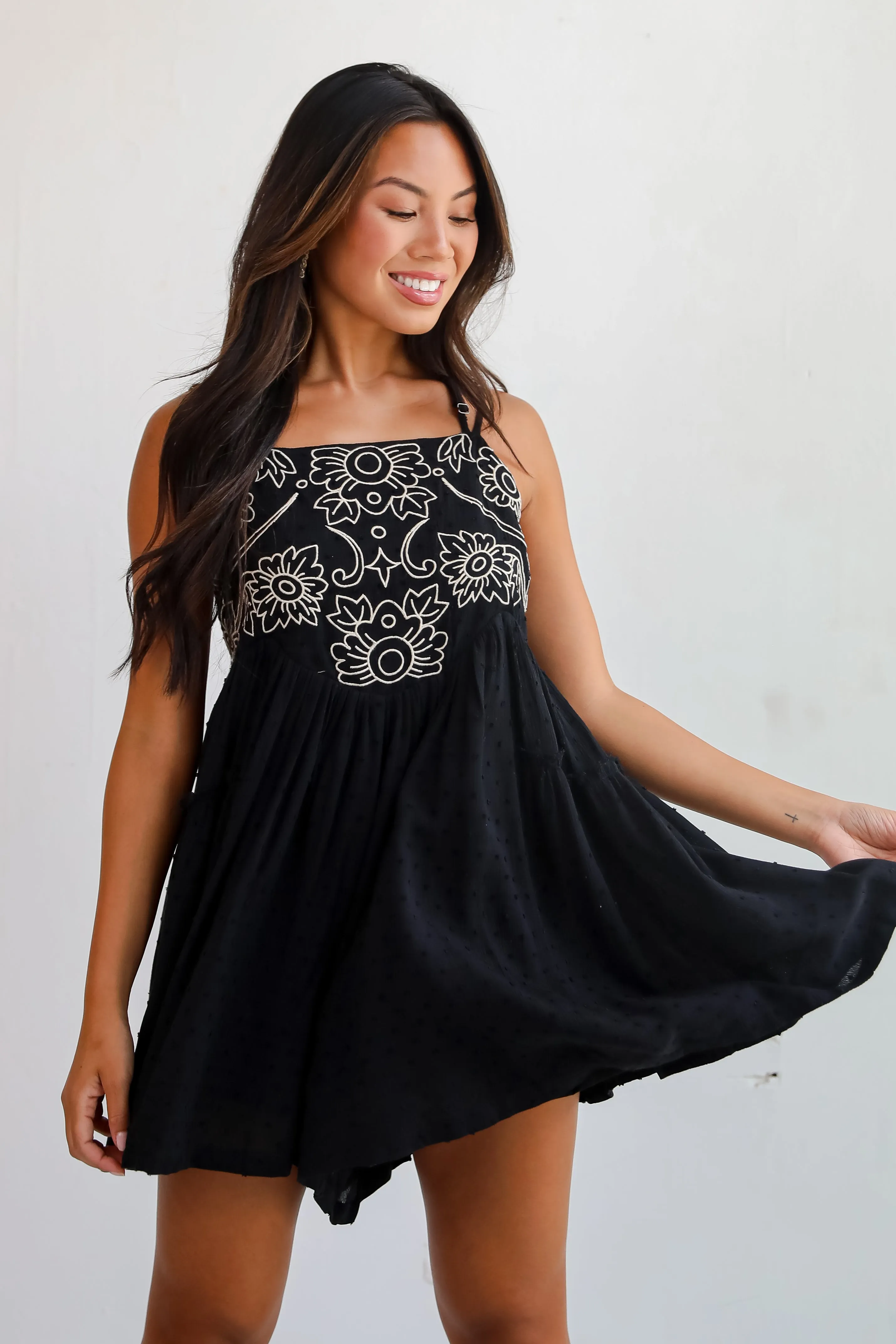 FINAL SALE - Charming Necessity Black Romper