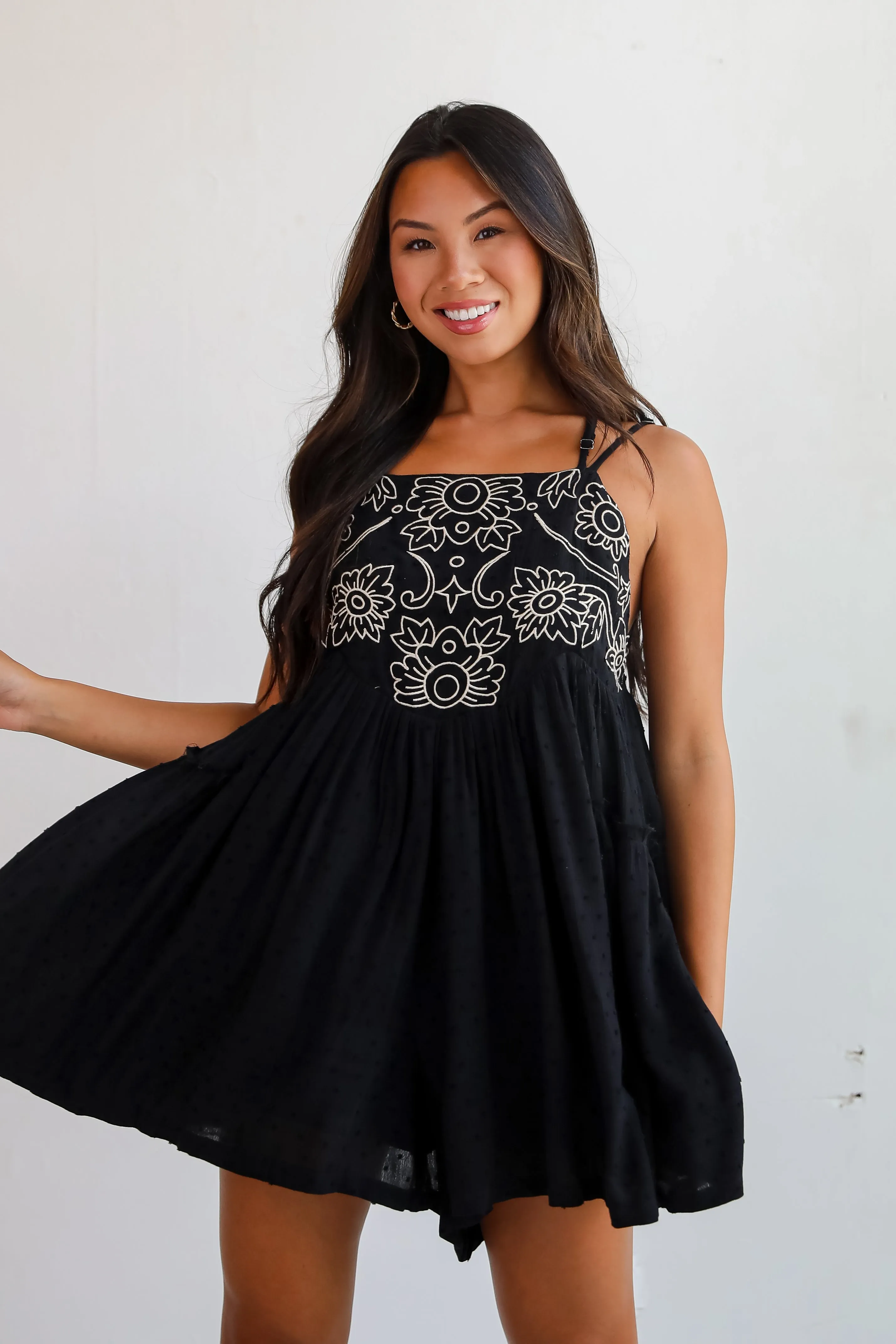 FINAL SALE - Charming Necessity Black Romper