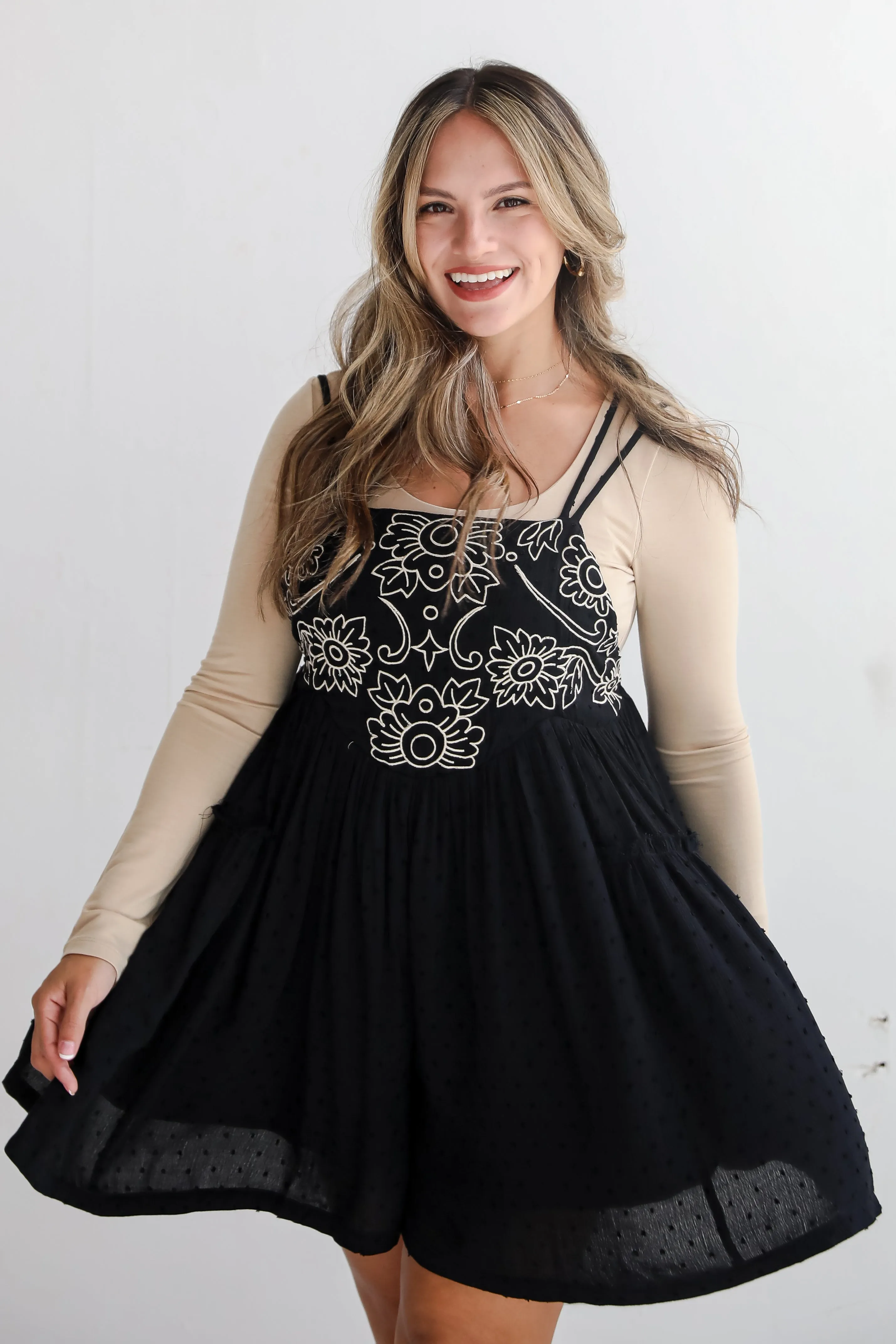 FINAL SALE - Charming Necessity Black Romper