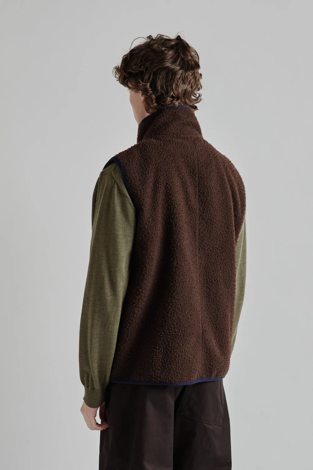 Fleece Vest 1.0 - Brown/Navy