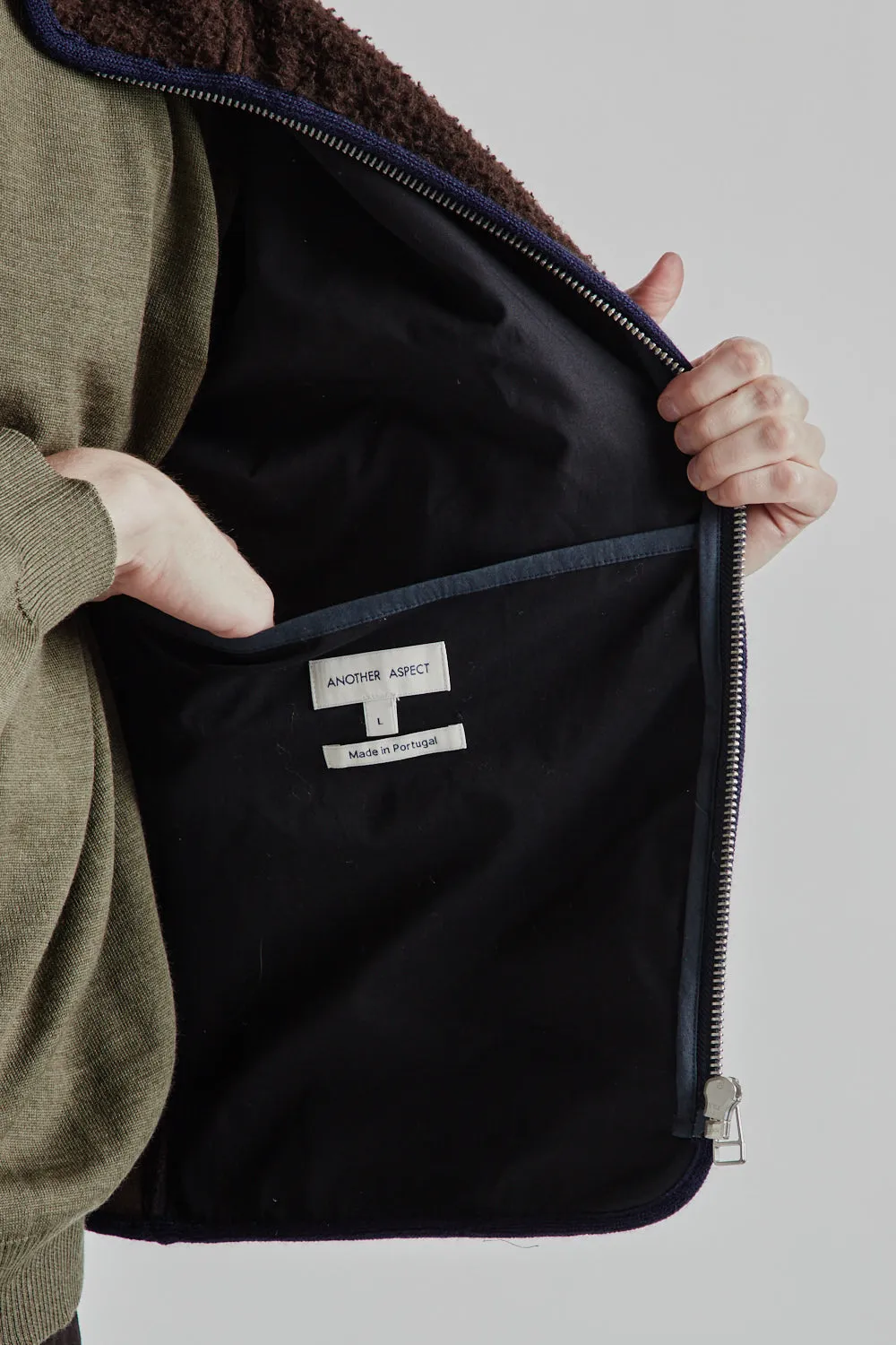 Fleece Vest 1.0 - Brown/Navy