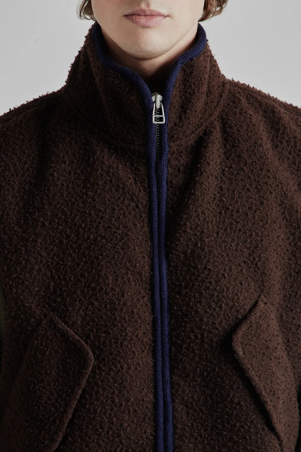 Fleece Vest 1.0 - Brown/Navy