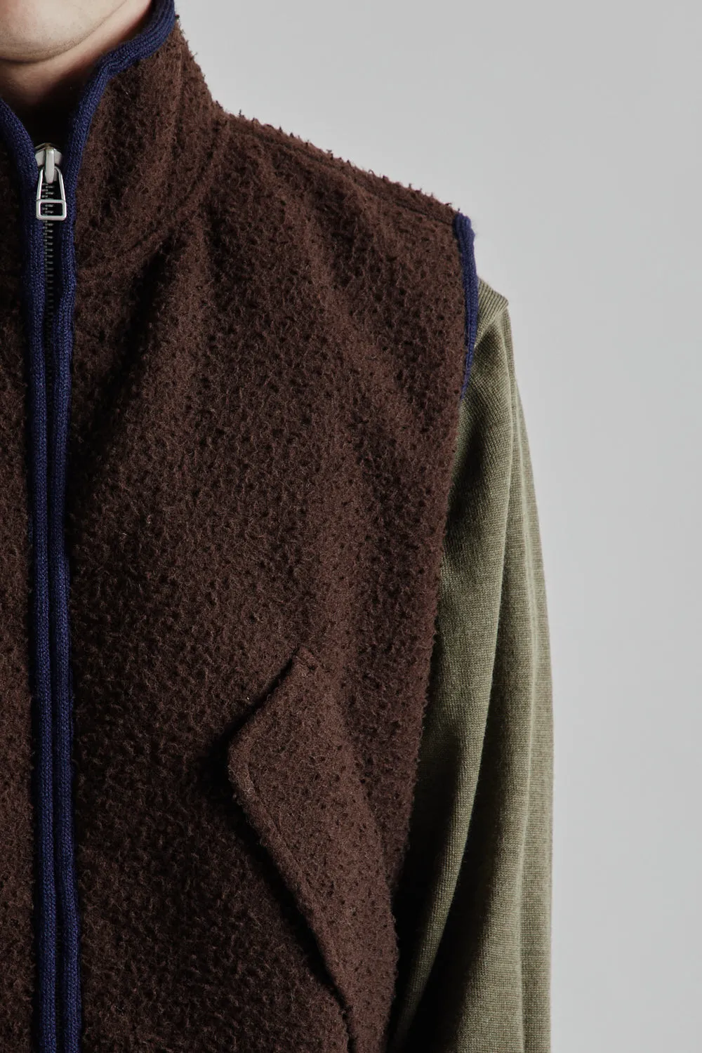 Fleece Vest 1.0 - Brown/Navy