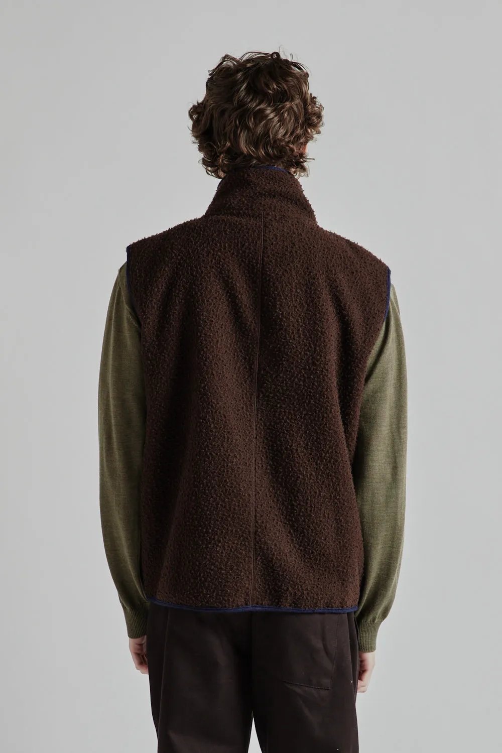 Fleece Vest 1.0 - Brown/Navy