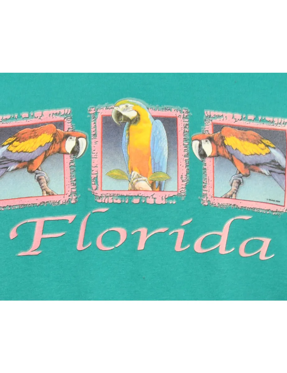 Florida Teal Gildan Printed T-shirt - M