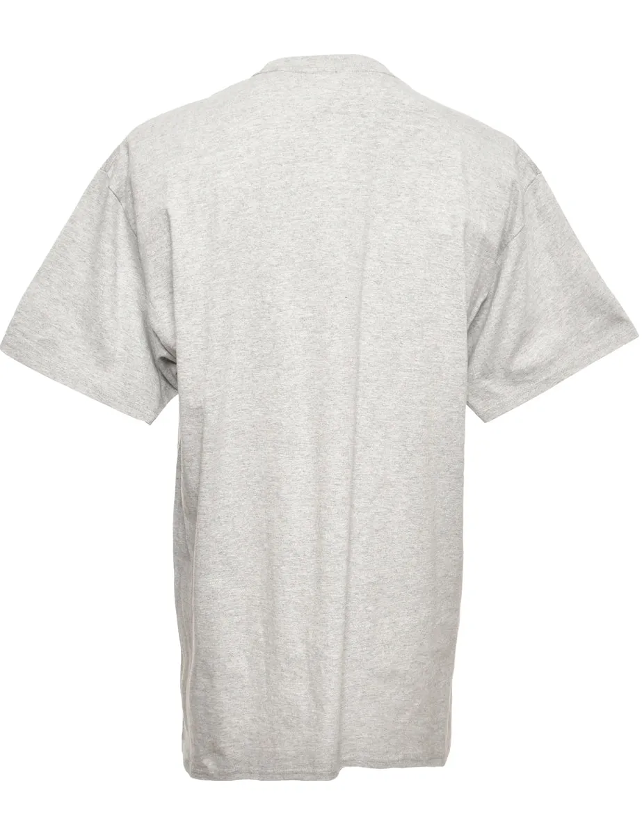 Football Grey Sports T-shirt - L