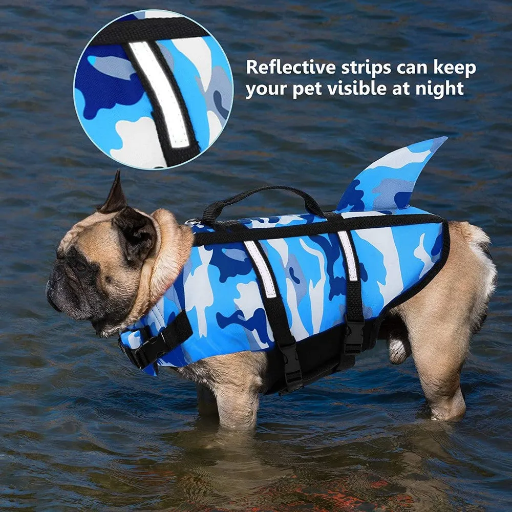 Frenchie Shark Vest Life Jacket with Safety Rescue Handle