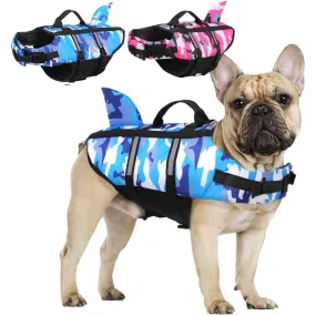 Frenchie Shark Vest Life Jacket with Safety Rescue Handle