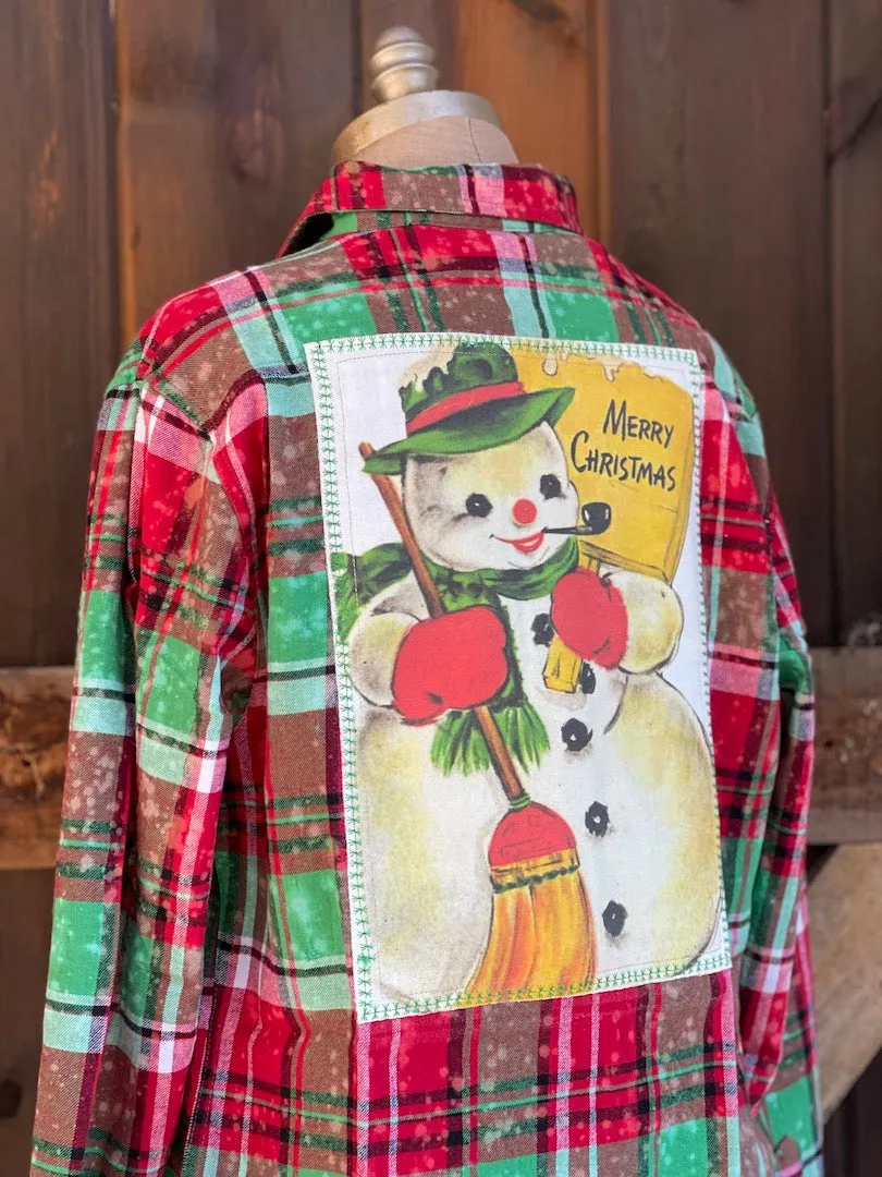 FROSTY Holiday Flannel- Mistletoe Plaid