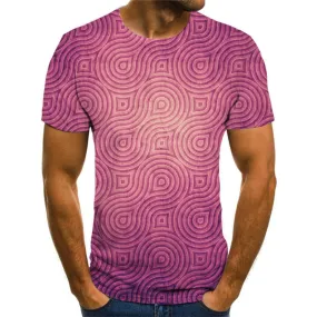 Fuchsia symmetrical texture shirt shirt tee special texture different art costume man Cool