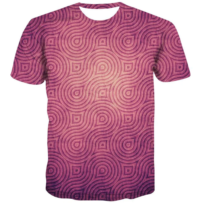 Fuchsia symmetrical texture shirt shirt tee special texture different art costume man Cool