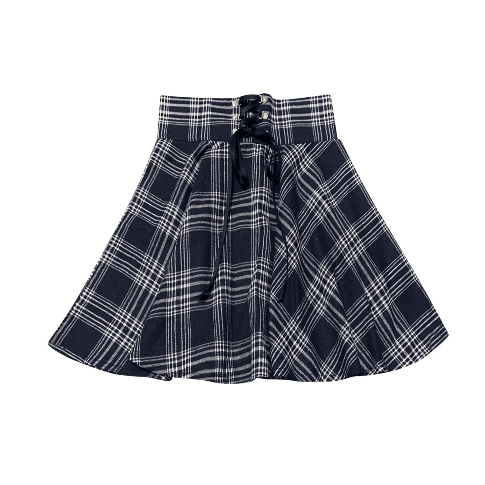 Funki Buys | Skirts | Women's Gothic Retro Punk Plaid Mini Skirt