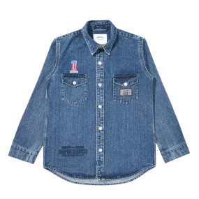 GENESIS Denim Western Shirt [Washed Blue]