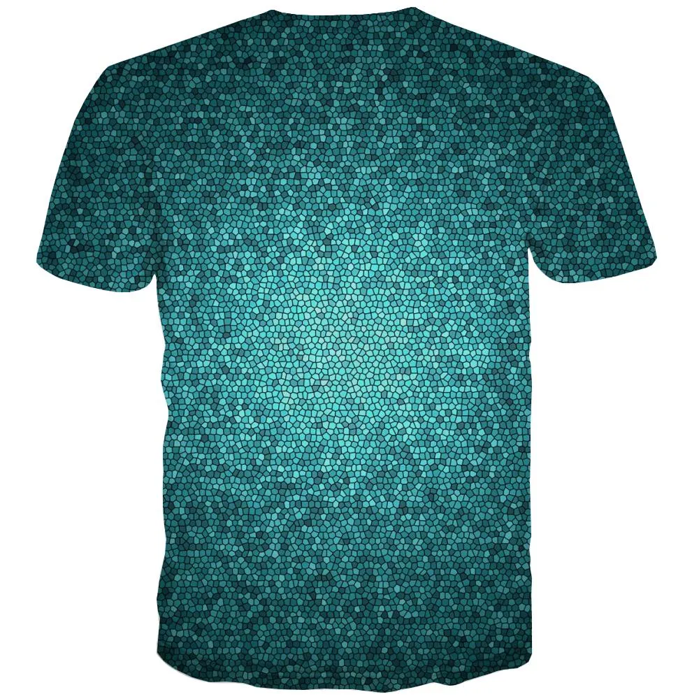 green geometric pattern shirts special texture Casual Casual different men art costume