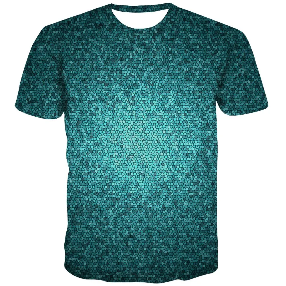 green geometric pattern shirts special texture Casual Casual different men art costume