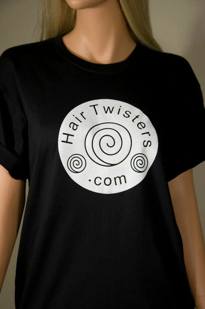 Hair Twisters Logo Tee Shirt - Black