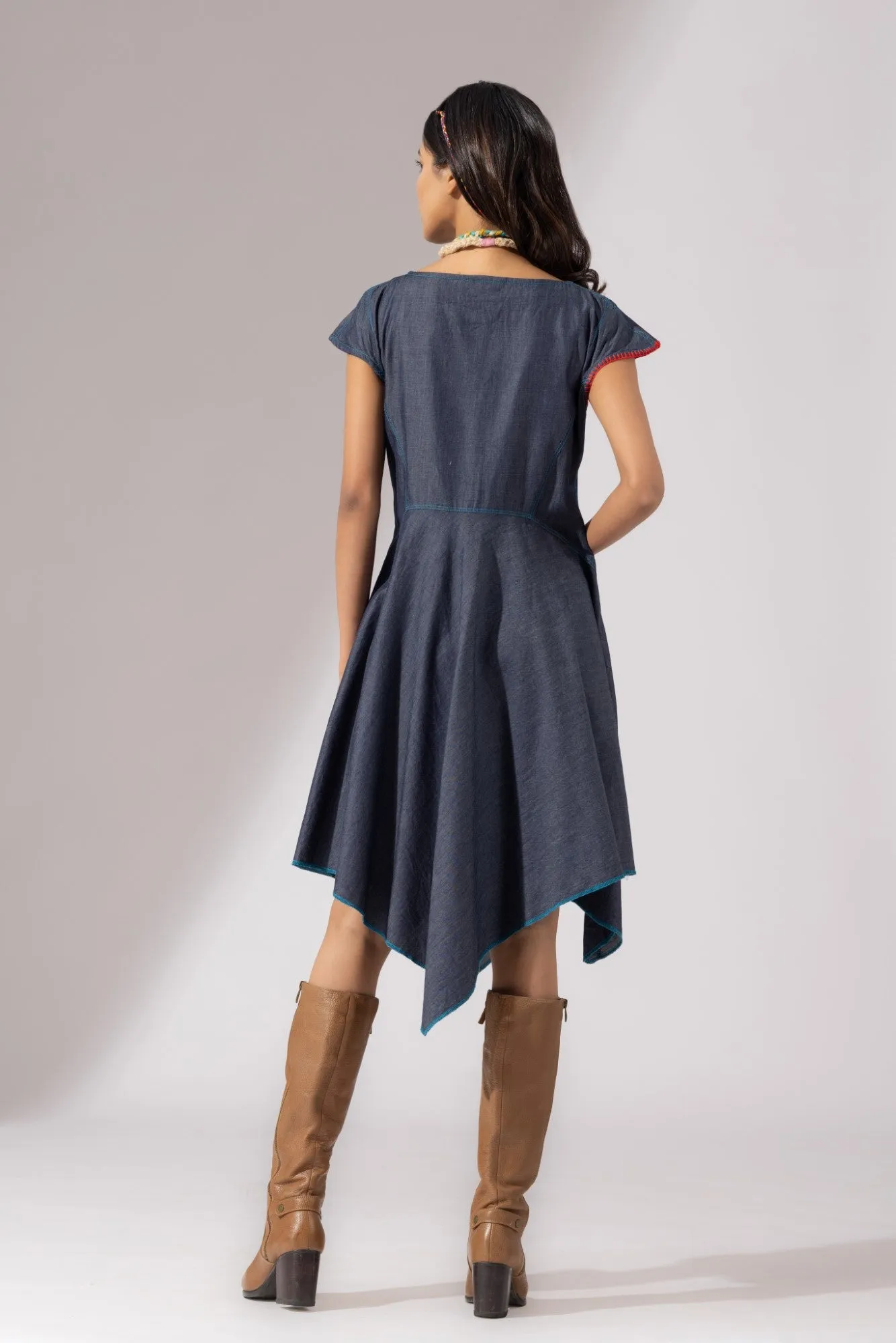 Handkerchief Denim Dress