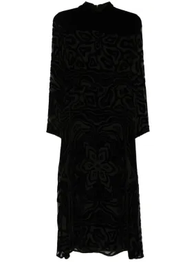 Helena Midi Dress in Noir