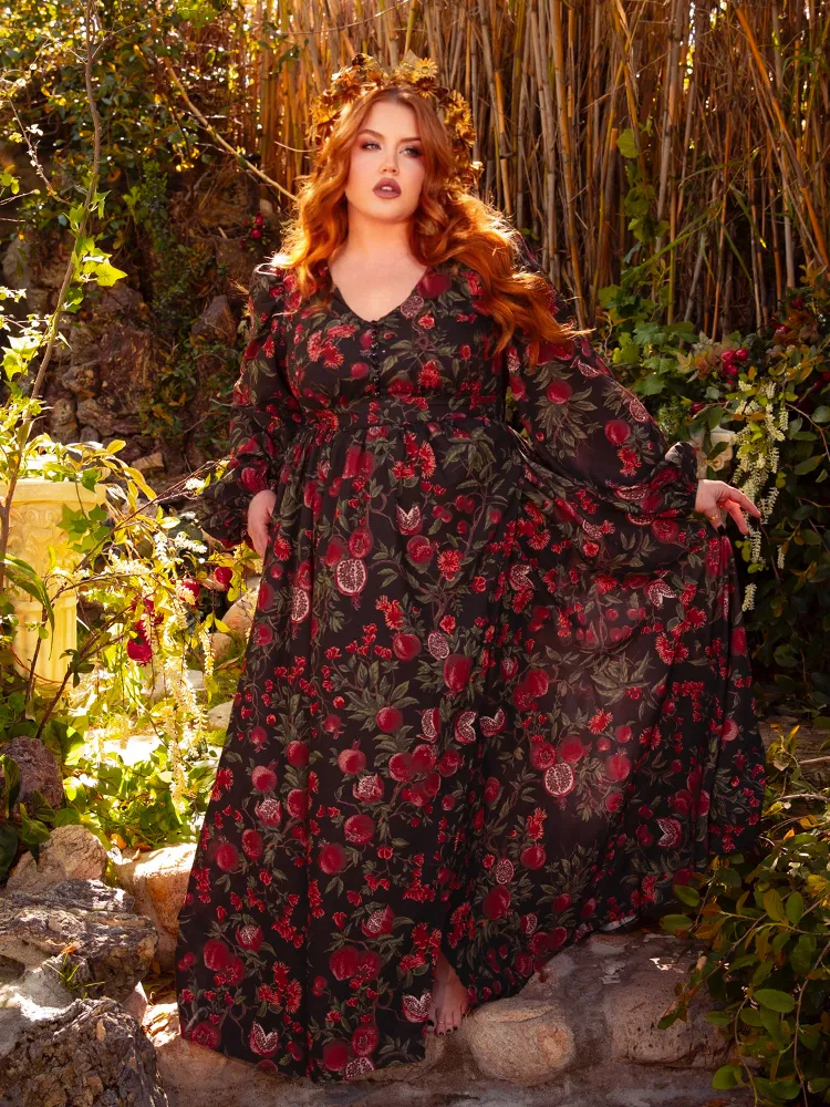 Heroine Maxi Dress in Pomegranate Print