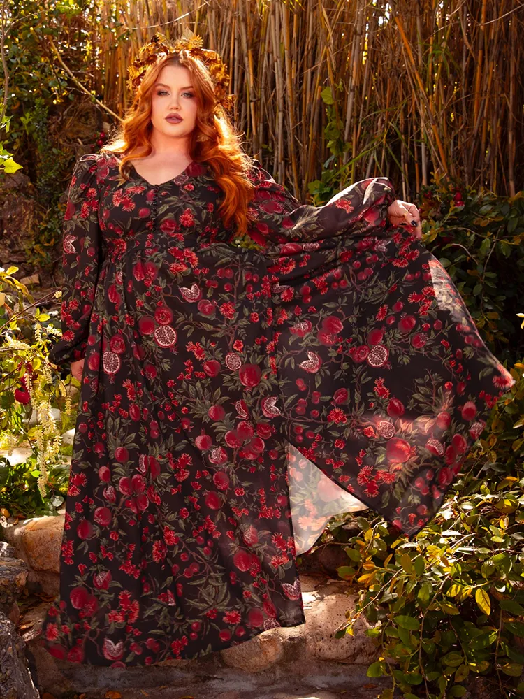 Heroine Maxi Dress in Pomegranate Print