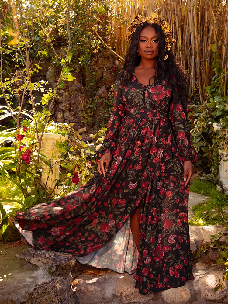 Heroine Maxi Dress in Pomegranate Print