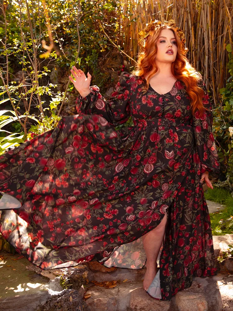 Heroine Maxi Dress in Pomegranate Print